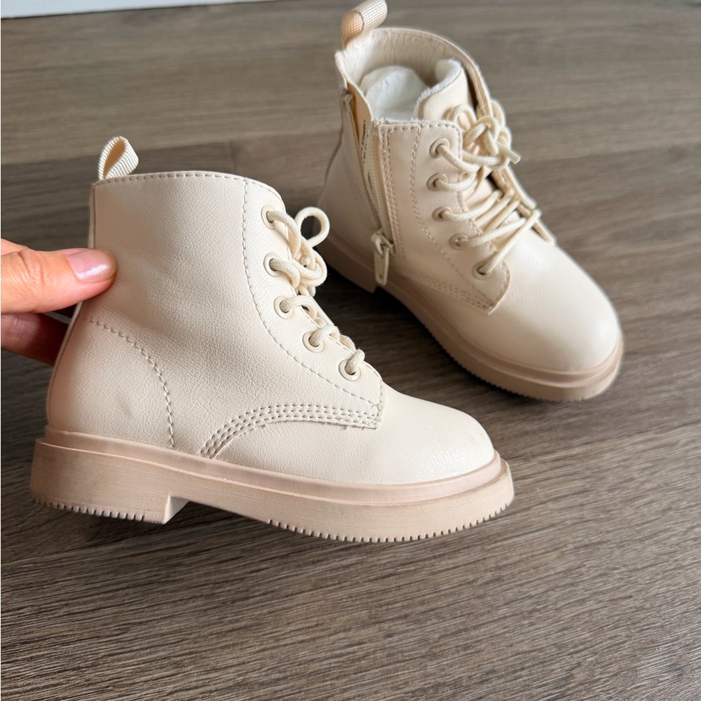 H&M Kids Beige Lace-Up Boots